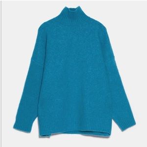 Zara Wool Blend High Collar Sweater
